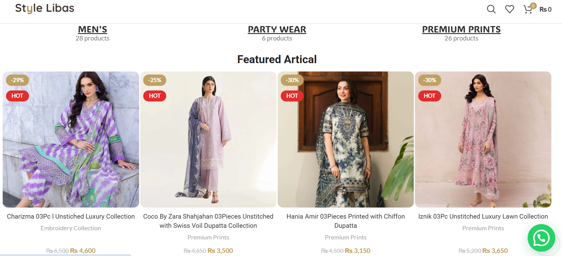 Style Libas eCommerce Website
