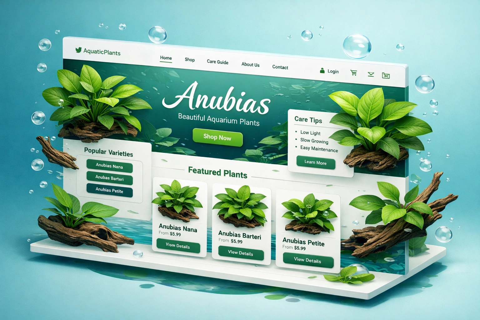 Anubias Website