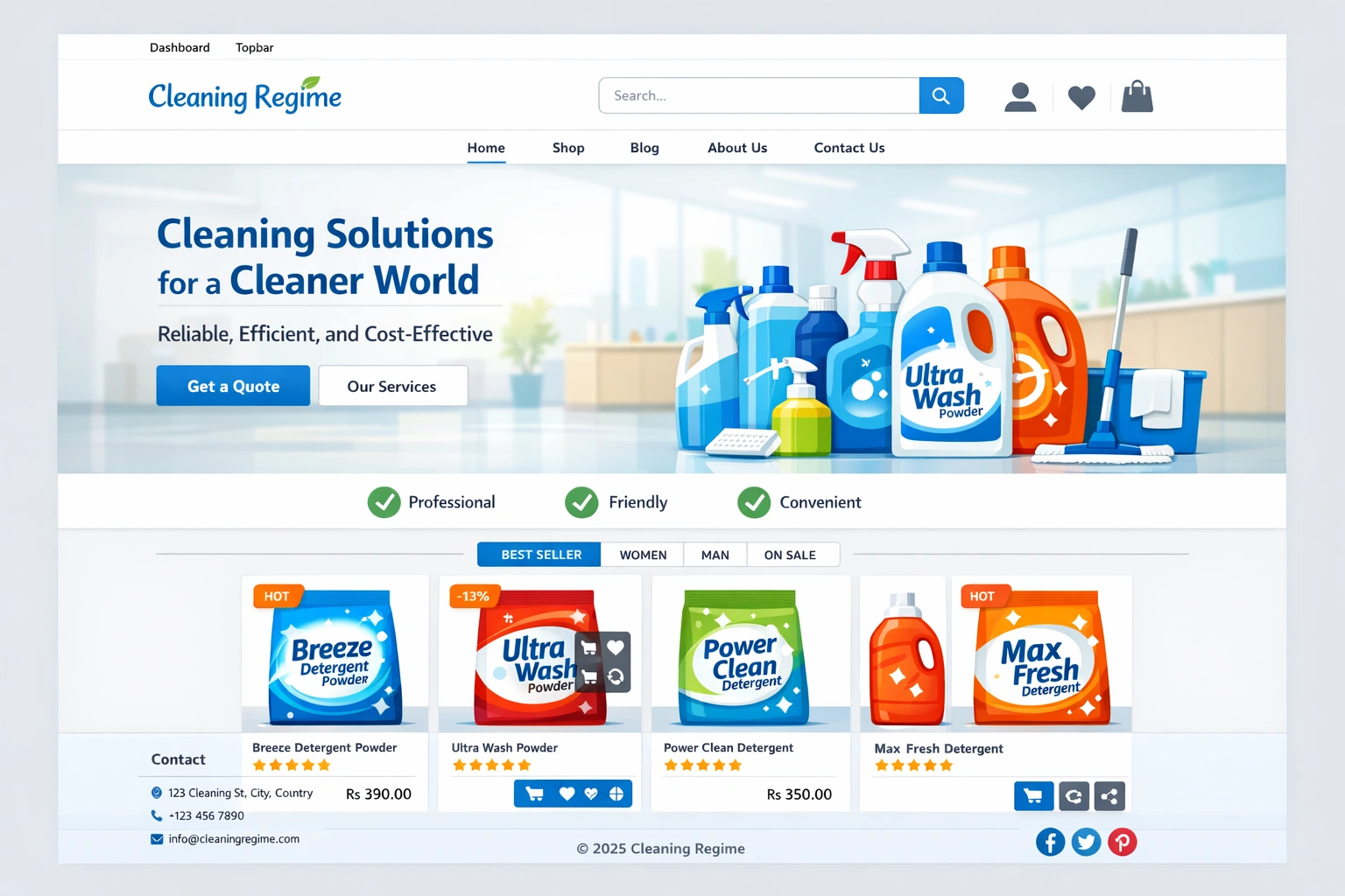 Cleaning Regime Website