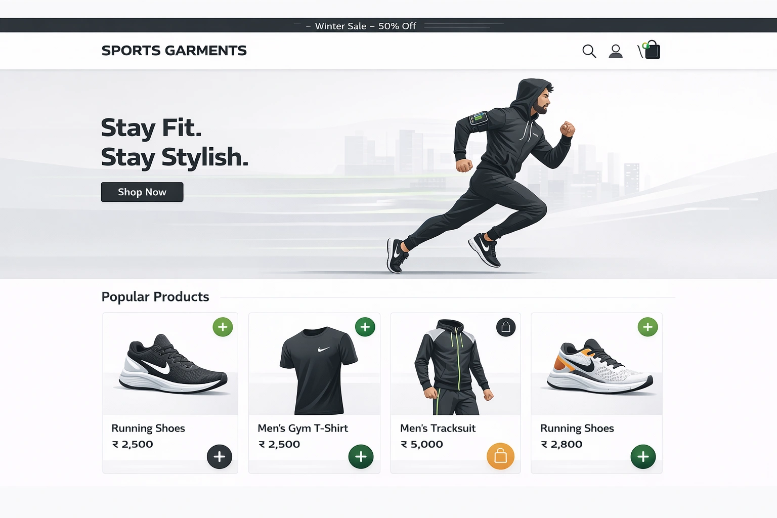 Sports Garments PK Website